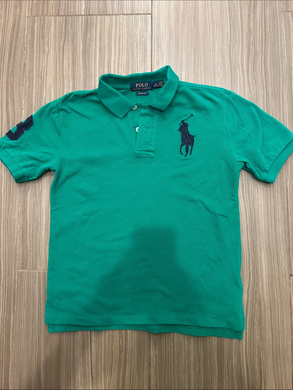 Polo by Ralph Lauren Teal Green Short-Sleeve Polo with Navy Pony